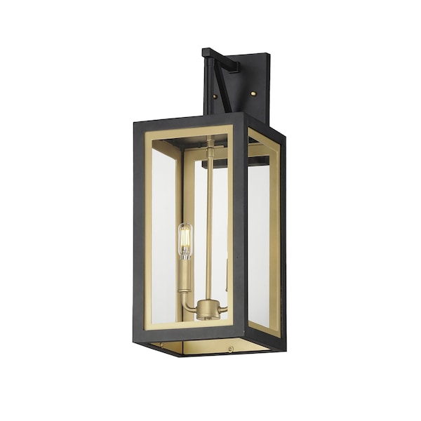 Maxim Lighting Neoclass 2-Light Outdoor Sconce, Black/Gold 30055CLBKGLD - main